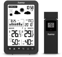 Ko Samui Wetterstation mit Au&szlig;ensensor schwarz