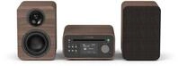 Classic Stereo Mini Hifi-System kaffee braun/walnuss