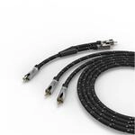 Subwoofer-Kabel (8m) inkl. Adapter schwarz