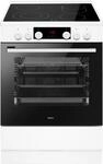 SHCX 913 110 W Elektroherd mit Glaskeramikfeld wei&szlig;, 77 l, Pizza-Stufe,...