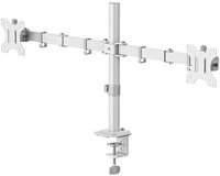 Monitorhalterung (17" - 35") f&uuml;r 2 Monitore weiss