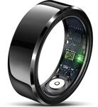 Smart Ring SR6 (Gr&ouml;&szlig;e 10) schwarz, 7 Tage Akkulaufzeit, Pulsmessung,