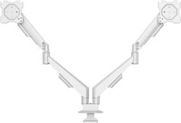 Monitorhalterung (17" - 35") f&uuml;r 2 Monitore wei&szlig;