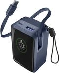 Retractable Power (10.000mAh) Powerbank blau