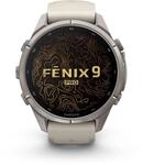 fenix 9 Pro Inreach (43mm) Sportuhr nebelgrau/dunkler sandstein