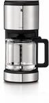 STELIO Aroma Kaffeemaschine Glas Filter-Kaffeemaschine cromargan