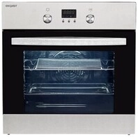 EBE 65-1H Einbaubackofen, 56 l, Pizza-Stufe, 59,5 cm breit, A, edelstahl