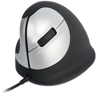 HE M schnurgebundene Maus f&uuml;r Linksh&auml;nder silber