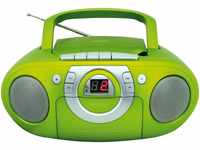 SCD5100GR Radio-Rekorder mit CD + Kassette grün