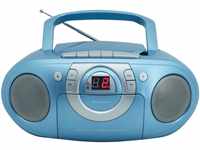 SCD5100BL Radio-Rekorder mit CD + Kassette blau