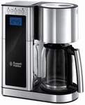 Elegance Digitale Glas-Kaffeemaschine mit Timer edelstahl/schwarz
