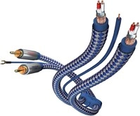Premium Phonokabel (1,5m) Cinchkabel blau/silber