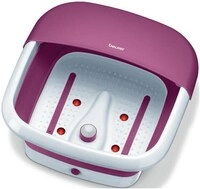 FB 30 Fu&szlig;-Sprudelbad wei&szlig;/aubergine