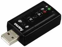 USB-Soundkarte 7.1 Surround schwarz