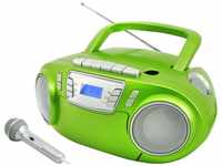SCD5800GR Radio-Rekorder mit CD + Kassette grün