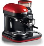 Moderna Espressomaschine Siebtr&auml;germaschine rot/schwarz, 15 bar, 0,8 l