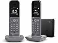 CL390A Duo Schnurlostelefon mit Anrufbeantworter dark grey