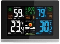 WS 6462 Wetterstation inkl. Au&szlig;ensender TX205D-TH schwarz/silber