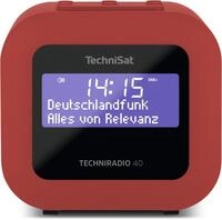 TechniRadio 40 Uhrenradio rot