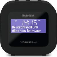 TechniRadio 40 Uhrenradio schwarz