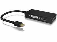 IB-AC1032 Mini DisplayPort > HDMI/DVI-D/VGA Adapter schwarz