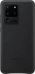 Leather Cover f&uuml;r Galaxy S20 Ultra schwarz