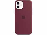 Silikon Case mit MagSafe für iPhone 12 mini pflaume