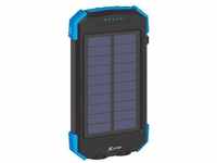 PLUS Solar Wireless (10.000mAh) Powerbank schwarz/blau
