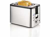 38215 Toaster 2er Kompakt edelstahl/schwarz