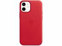 Leder Case mit MagSafe (PRODUCT)RED für iPhone 12 mini rot