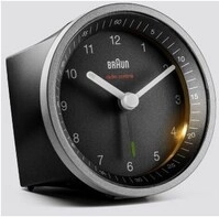 BC07SB-DCF Funkwecker schwarz/silber