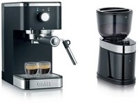ES 402 Salita + CM 202 Siebtr&auml;germaschine + Kaffeem&uuml;hle schwarz