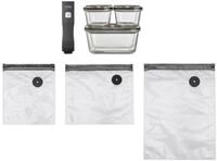 Vacu OneTouch Eco Set Akku Hand-Vakuumierer grau