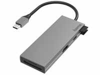 USB-C-Multiport-Adapter 6 Ports 2x USB-A, USB-C, HDMI, SD/microSD grau