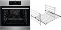 BGH33101BA Einbaubackofen bestehend aus BEB331010M + TR1LFV edelstahl/cleansteel