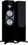 Silver 500 7G /Paar Stand-Lautsprecher schwarz hochglanz