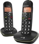 PhoneEasy 100 W Duo Schnurlostelefon schwarz