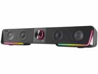 Gravity RGB Stereo Soundbar PC-Lautsprecher schwarz