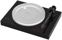 X2 B Plattenspieler inkl. Qunitet Red Tonabnehmer hochglanz schwarz