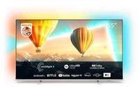 55PUS8057/12 139 cm (55") LCD-TV mit LED-Technik hellsilber, 4K Ultra HD, Smart-TV,