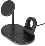 3in1 Kabellose Ladestat. MagCharge f&uuml;r iPhone / AirPods / Watch schwarz