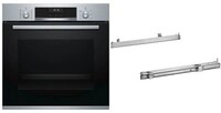 HBA517GS2 Einbaubackofen bestehend aus HBA537BS0 + HEZ538000 edelstahl