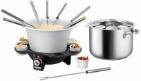 48645 Elegance Fondue schwarz/silber