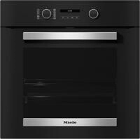 H 2465 BP Einbaubackofen obsidianschwarz/edelstahl-look