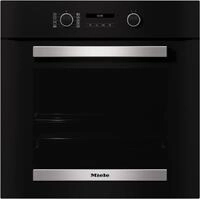 H 2465 B Einbaubackofen obsidianschwarz/edelstahl-look