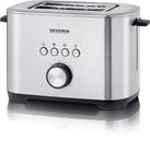 AT 2620 Kompakt-Toaster edelstahl/schwarz