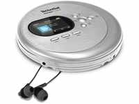 DigitRadio CD 2GO BT tragbarer MP3 CD-spieler mit Radio silber