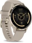 Venu&reg; 3S Smartwatch french gray/softgold