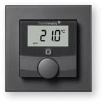 Wandthermostat mit Luftfeuchtigkeitssensor anthrazit