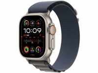 Watch Ultra 2 (49mm) GPS+4G Smartwatch Titan mit Alpine Loop Armband (S) titan/blau